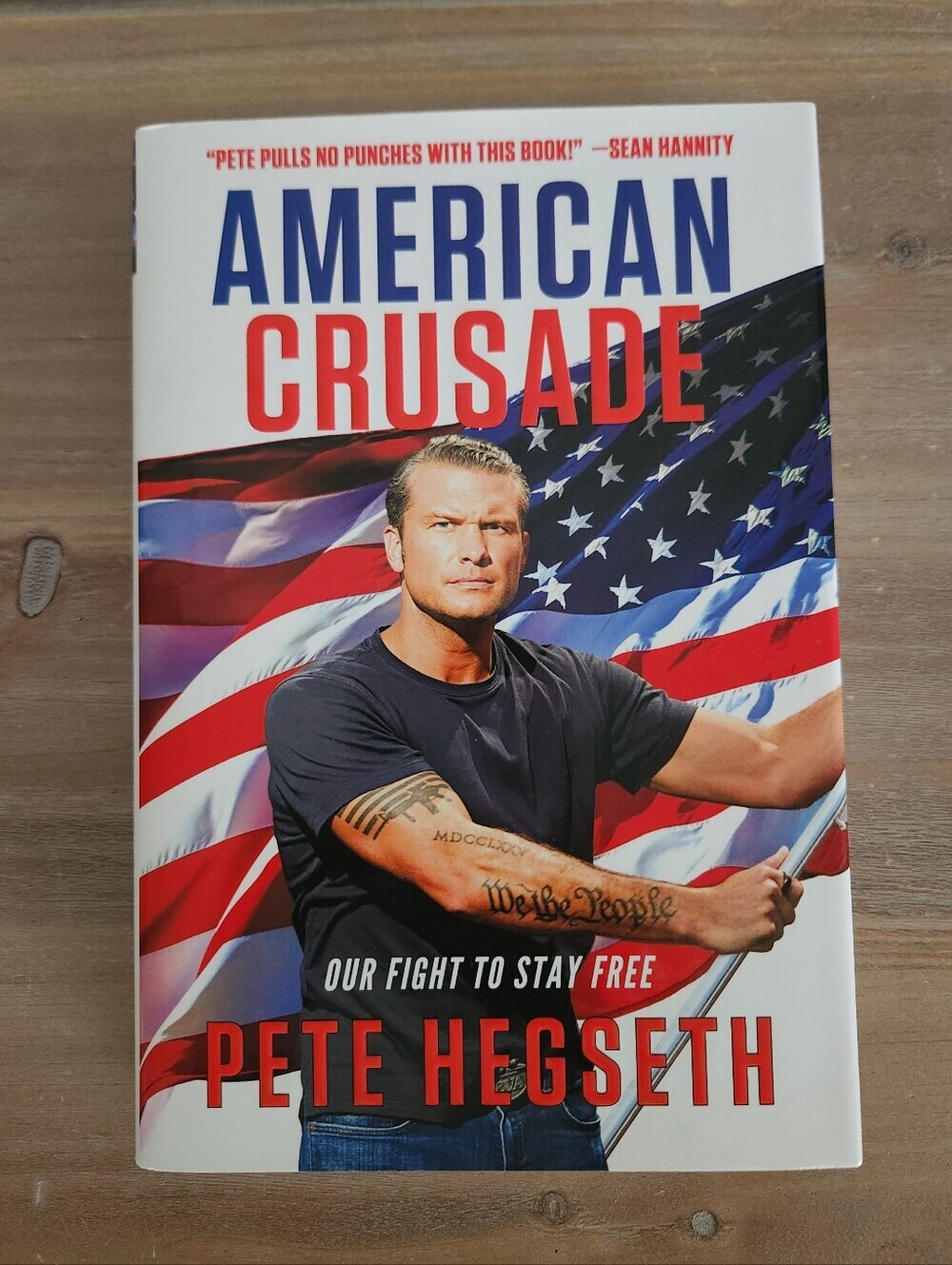 Pete Hegseth Autographed American Crusade Signed Hardcover Book COA 2020